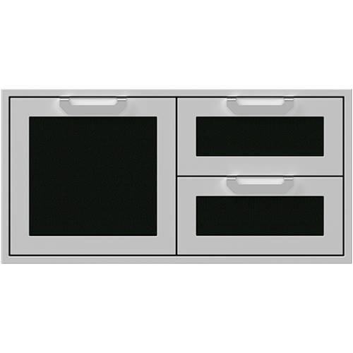 Hestan - AGSDR Series 42" Double Drawer and Storage Door Combination - Stealth