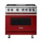 Viking - 5.1 Cu. Ft. Freestanding Gas Convection Range - Apple Red-Front_Standard