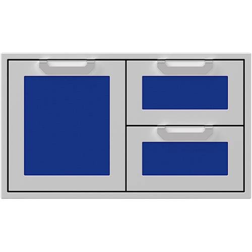 Hestan - AGSDR Series 36" Double Drawer and Storage Door Combination - Prince