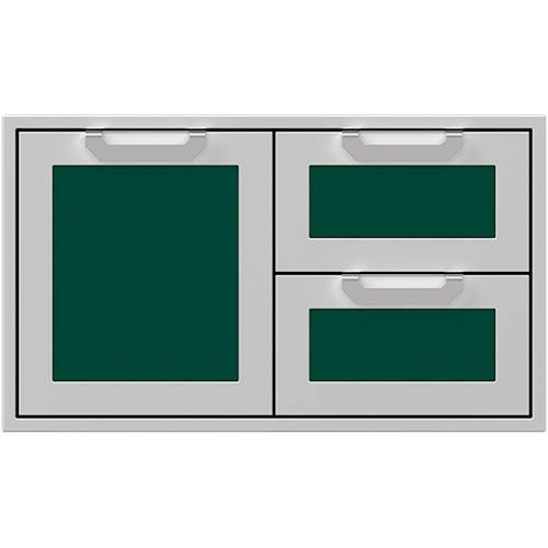 Hestan - AGSDR Series 36" Double Drawer and Storage Door Combination - Grove