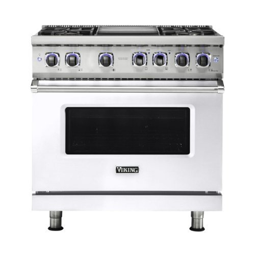 Viking - 5.1 Cu. Ft. Freestanding LP Gas Convection Range - White