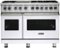Viking - 48"W 7-Series Dual Fuel Self-Clean Range-6 Burners + Griddle - LP - White-Front_Standard