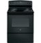 GE - 5.0 Cu. Ft. Freestanding Electric Range - Black-Front_Standard
