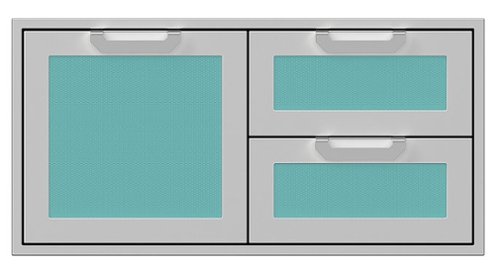Hestan - AGSDR Series 42" Double Drawer and Storage Door Combination - Bora Bora-Angle_Standard 