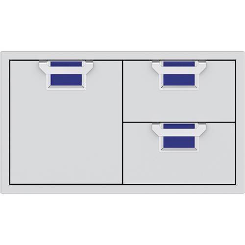 Hestan - Aspire AESDR Series 36" Double Drawer and Storage Door Combination - Prince