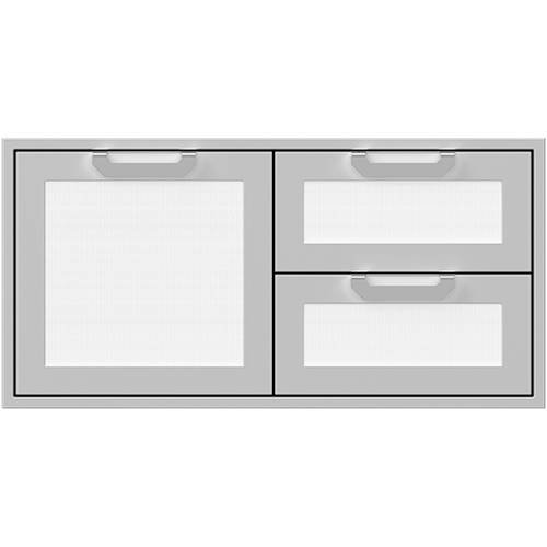 Hestan - AGSDR Series 42" Double Drawer and Storage Door Combination - Froth