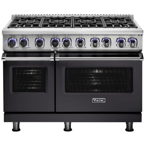 Viking - Freestanding Double Oven Gas Range - Graphite Gray-Front_Standard 