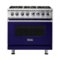 Viking - 5.1 Cu. Ft. Freestanding Gas Convection Range - Cobalt Blue-Front_Standard