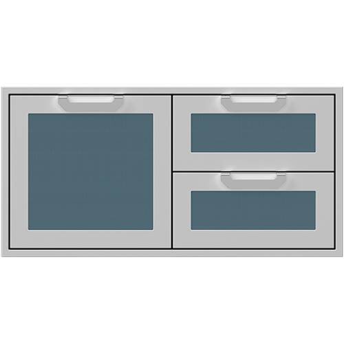 Hestan - AGSDR Series 42" Double Drawer and Storage Door Combination - Pacific fog