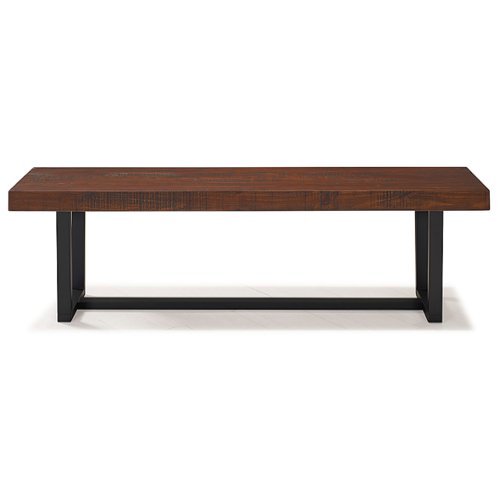 

Walker Edison - Solid Wood Farmhouse Dining Bench - Mahogany