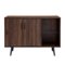 Walker Edison - Mid-Century Wood TV Console for Most TVs Up to 48" - Dark Walnut-Front_Standard