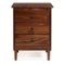 Walker Edison - 3-Drawer Nightstand - Walnut-Front_Standard