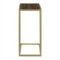 Walker Edison - Modern Rectangle End/Side Table - Dark Walnut/ Gold-Front_Standard