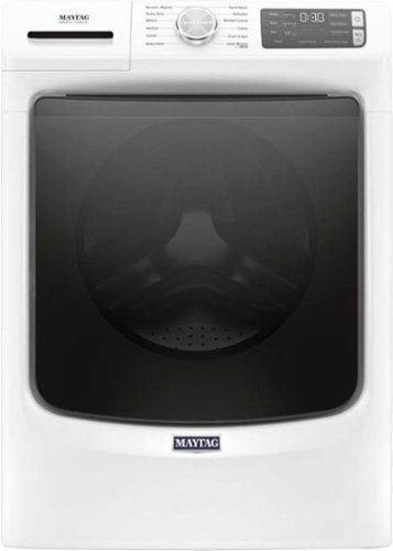  Maytag - 4.8 Cu. Ft. High Efficiency Stackable Front Load Washer with Steam and Fresh Hold - White