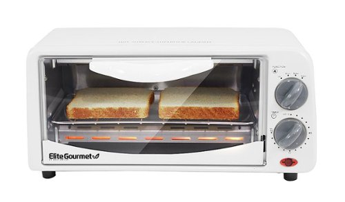  Elite - Cuisine 0.6 Cu. Ft. Toaster Oven - White