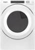 Whirlpool - 7.4 Cu. Ft. Stackable Gas Dryer with Wrinkle Shield Option - White-Front_Standard