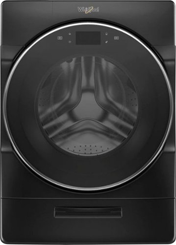 Whirlpool - 5.0 Cu. Ft. High Efficiency Stackable Smart Front Load Washer with Steam and Load &amp; Go XL Dispenser - Black Shadow