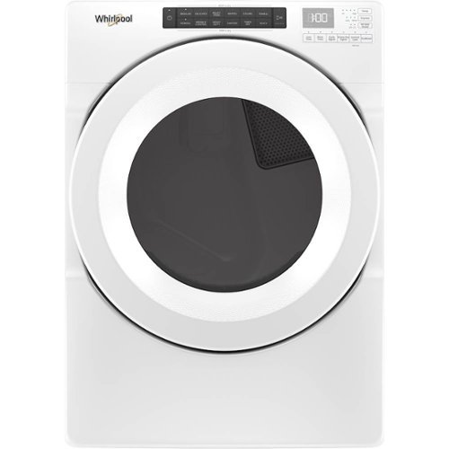 Whirlpool - 7.4 Cu. Ft. Stackable Electric Dryer with Wrinkle Shield Option - White