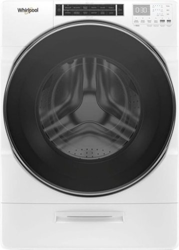 Whirlpool - 5.0 Cu. Ft. High Efficiency Stackable Front Load Washer with Steam and Load & Go XL Dispenser - White