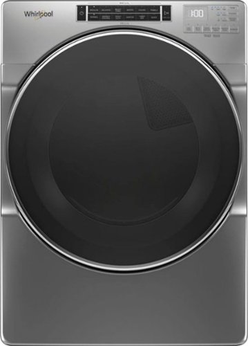 Whirlpool - 7.4 Cu. Ft. Stackable Electric Dryer with Steam and Intuitive Controls - Chrome shadow