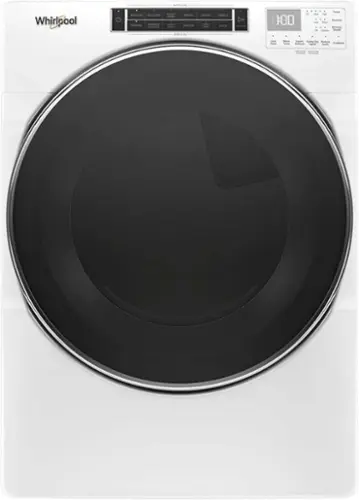 Front. Whirlpool - 7.4 Cu. Ft. Stackable Electric Dryer with Steam and Intuitive Controls - White.