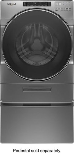 Whirlpool - 5.0 Cu. Ft. High Efficiency Stackable Front Load Washer with Steam and Load & Go XL Dispenser - Chrome shadow