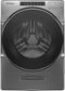 Whirlpool - 4.5 Cu. Ft. High Efficiency Stackable Front Load Washer with Steam and Load & Go XL Dispenser - Chrome Shadow-Front_Standard