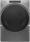Whirlpool - 7.4 Cu. Ft. Stackable Gas Dryer with Steam and Wrinkle Shield Plus Option - Chrome Shadow-Front_Standard
