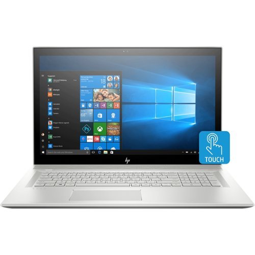 HP - Envy 17.3" Refurbished Touch-Screen Laptop - Intel Core i7 - 12GB Memory - NVIDIA GeForce MX150 - 1TB Hard Drive - Natural Silver, Aluminum Cover Finish-Front_Standard 