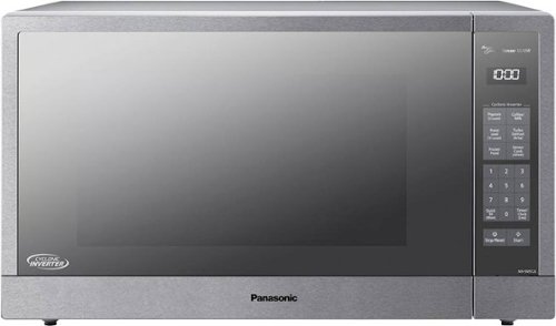  Panasonic - 2.2 Cu. Ft. 1250 Watt SN97JS Microwave with Cyclonic Inverter and Sensor Cooking - Stainless Steel