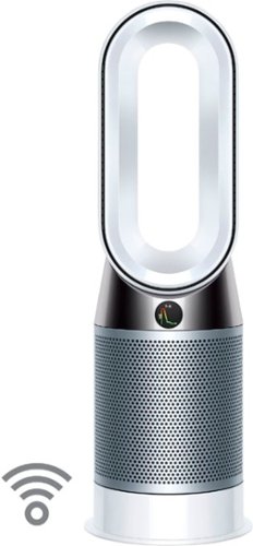 Dyson - HP04 Pure Hot + Cool 800 Sq. Ft. Smart Tower Air Purifier, Heater and Fan - White/Silver