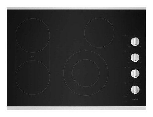 Maytag - 30" Built-In Electric Cooktop - Stainless Steel