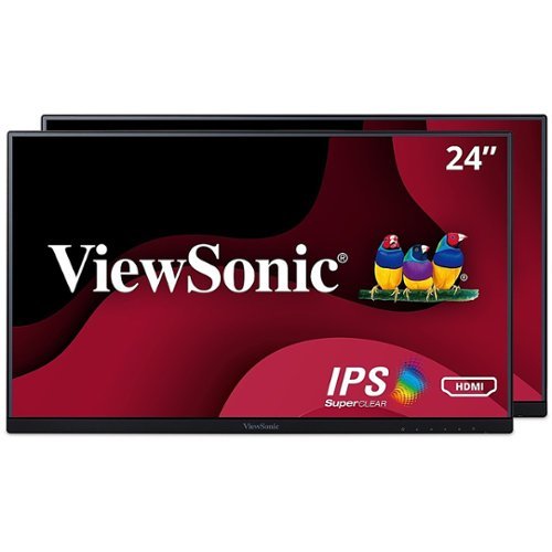 ViewSonic - VA2456-MHD_H2 23.8 LCD FHD Monitor (DisplayPort VGA, HDMI) - Black
