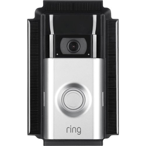 Wasserstein - Solar Charger for Ring Video Doorbell 2 - Black-Front_Standard