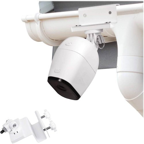 Wasserstein Weatherproof Gutter Mount for Arlo Pro and Arlo Ultra Cameras - White GLOBAL SHIPPING