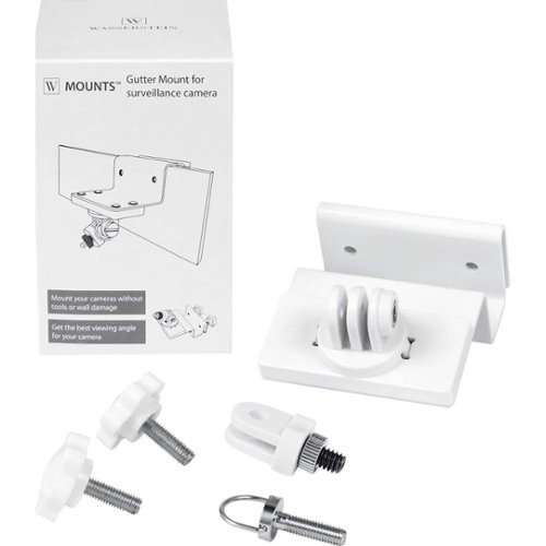 Wasserstein Weatherproof Gutter Mount for Arlo Pro and Arlo Ultra Cameras - White BUY ONLINE