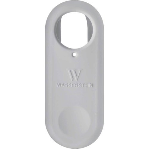 Wasserstein - Protective Silicone Skin for Nest Hello Video Doorbell - Gray-Front_Standard 