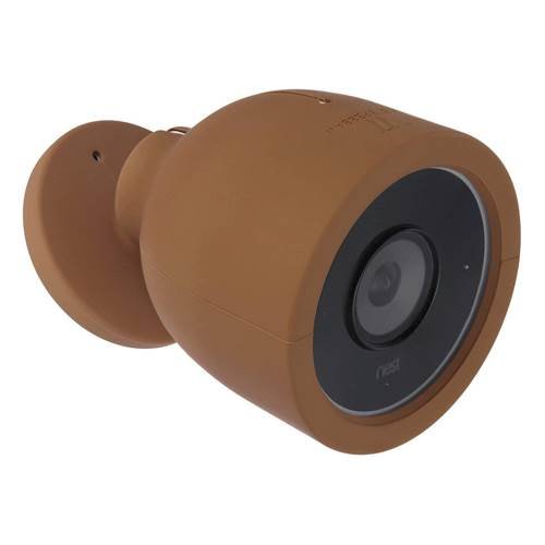 Wasserstein - Silicone Skin for Nest Cam IQ Outdoor Security Camera - Brown-Angle_Standard 