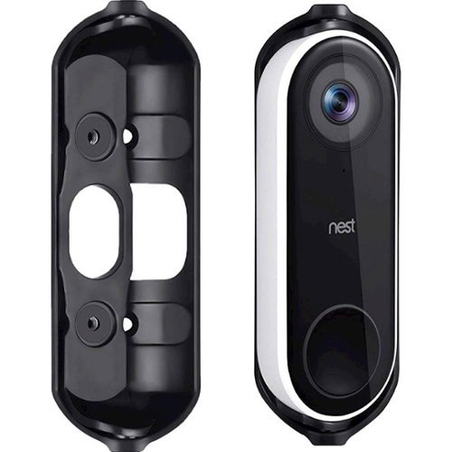Wasserstein Adjustable Angle Wall Mount for Nest Hello Video Doorbell - Black SHOP ONLINE