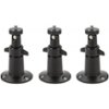 Wasserstein - Indoor/Outdoor Wall Mount for Arlo, Arlo Pro, Arlo Pro 2 (3-Pack) - Black-Front_Standard