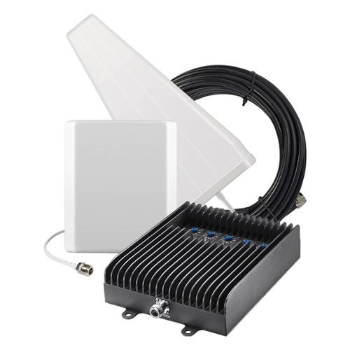 SureCall - Fusion5s 4G LTE Cell Phone Signal Booster Kit - Black-Left_Standard 