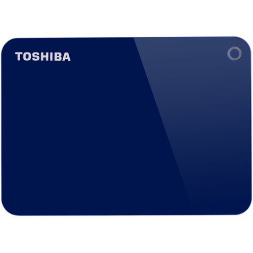 Toshiba - Canvio 1TB External USB 3.0 Portable Hard Drive - Blue-Front_Standard 