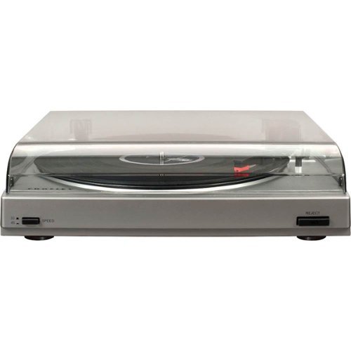 Crosley - T200 Hi-Res Turntable - Silver-Front_Standard 