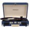 Crosley - Cruiser Deluxe Bluetooth Portable Turntable - Blue-Front_Standard