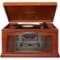 Crosley - Lancaster Hi-Res Bluetooth Entertainment Center - Paprika-Front_Standard