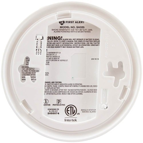 First Alert Dual-Sensor Smoke and Fire Alarm - White GLOBAL SHIPPING