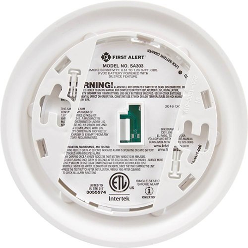 First Alert Basic Smoke Alarm - White GLOBAL SHIPPING