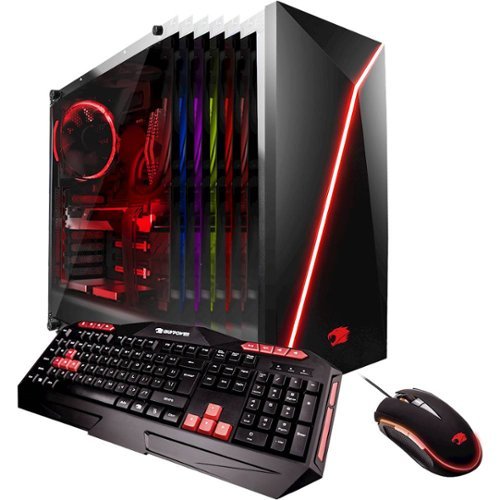 iBUYPOWER - Gaming Desktop - AMD Ryzen 7 2700X - 16GB Memory - RTX 2080 8GB - 1TB HDD + 240GB SSD - Black-Front_Standard 