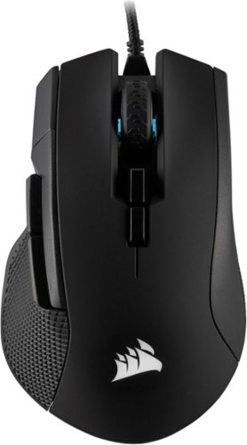 CORSAIR - IRONCLAW RGB FPS/MOBA Wired Optical Gaming Mouse - Black-Front_Standard 