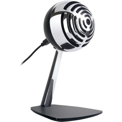 Sharper Image - USB Microphone - Silver/Black-Front_Standard 